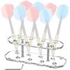 Générique Stand di supporto per freccette, espositore ad angolo in acrilico con capacità 8 ripiani di stoccaggio, supporto per freccette, per dilettanti amici, bar, sala giochi, tavolo da ufficio interno
