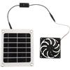 TWTCZOZ Ventilatore Solare Portatile 5V 5W, a Risparmio Energetico, Alimentato a Energia Solare, Ventilatore di Scarico Solare per Pollaio, Yacht, Ventilatore Singolo