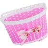 Muzrunq Cesto di ricostruzione del Manubrio per Bici per Biciclette per Bambini con Accessorio per Bici Bowknot