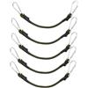 Wilgure Corda elastica multiuso, per auto, biciclette, con moschettone, 5 pezzi