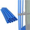 Generic Copertura in spugna per trampolino | Schiuma PE, lunghezza 40 cm, colore blu, diametro esterno 4,5 cm | Imbottitura di sicurezza per trampolino, protezione per palo di ricambio Protezione trampolino