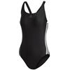 Adidas Athly V 3 Stripes Swimsuit, Swimwear Donna, Black/White, 44