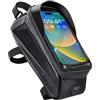 Generisch Touch screen sensibile, borsa per bici da strada, telaio anteriore, custodia per cellulare, attrezzatura da bicicletta, accessori per bicicletta