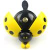 BESTOYARD Campanello Facile da Usare e Rimuovere Giallo a Forma di Coccinella per Bicicletta in Plastica Dura e Lega di Alluminio Colore Casuale per Manubrio Bici