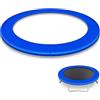 WIBELRYUSN Copertura per bordo del tappeto elastico, extra spessa, 100% resistente ai raggi UV e impermeabile, resistente agli strappi, copertura per molle inclusa, telone protettivo per esterni