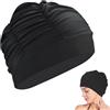 Hxjfnb Cuffia da piscina da donna in nylon, cuffia da bagno elastica, cuffia da bagno elastica, cuffia da bagno da donna, capelli lunghi, per capelli lunghi, da donna, uomo, per bambini