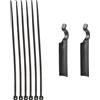 VlHpnpe Gancio a clip di fissaggio per rete da pesca a sgancio rapido per pescatori esterni Ganci per rete Heavy Duty Clip Accessori da pesca Pesca