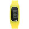 SAFIGLE Braccialetto Schermo Visibile Giallo Contapassi Elettronico in Silicone