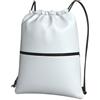 HJFCZH Zaino leggero con stampa bianca con coulisse e cerniera, borsa sportiva da palestra, impermeabile, da viaggio, per uomini, donne, adolescenti