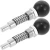 DOITOOL 2 Pezzi Perno di Rilascio Molla per Attrezzature Fitness in Lega di Alluminio e Acciaio, Design Robusto e Reset di Precisione, Accessorio per Palestra e Casa M20 Nero
