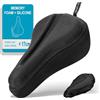 TECHCYC Coprisella Bici Gel Morbido, Copri Sella Sellino Bicicletta Silicone Antiscivolo Migliorato, Ergonomico, Morbido e Confortevole, con Copertura Impermeabile, per Ciclismo da Strada, MTB (YG35)