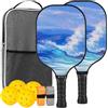 zwxqe Racchetta Pickleball Set di Pickleball in Fibra di Vetro con 4 Racchette