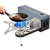 SMTYXS Fornello A Gas da Campeggio Stufa Pieghevole Portatile Bruciatore A A Cassetta 3800 W Escursionismo All'aperto BBQ Viaggio Cottura Grill Facile da Cucinare