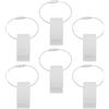 YARNOW 6 Pezzi Clip Porta Dischi Volanti Bianco in Plastica e Metallo con Cavo a Filo Resistente e Gancio Rimovibile per attività Outdoor e Escursionismo