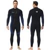 Owntop Muta da Uomo 3/2mm - Muta da Sub Completa con Zip Frontale, Stretch Pro Neoprene Wetsuit Termica Lunghezza Completa per Surf Snorkeling, Herren Blau 3XL