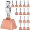 SHINEOFI 20 Pezzi Campanelli per Canne da Pesca in Acciaio Inossidabile con Clip Facile da Installare, Allarme per Pesca in Mare e Acqua Dolce, Accessorio Versatile e Resistente