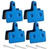 Vexnaro 4 Paia Pastiglie Freno di Bicicletta, Pastiglie Freno a Disco Bici, Freni Resina Semimetallo per Mountain Bike, Monopattino Elettrico Sostituzione per Tektro Shimano TRP Deore Br (Blu)