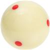 Levemolo Palla Bianca da Biliardo Regolamentare 5, 72cm in Resina Rossa