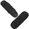USHOBE Porta Torcia Tattico in Nylon Nero con Clip da Cintura, Custodia Sottile per Torcia da Campeggio e Lavoro, Confezione 2 Pezzi con Rotazione 360 Gradi