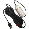 Générique Lampada da pesca verde - Lampada da pesca USB 8 - Cavo impermeabile 5 metri Luce subacquea per Pesci - per Sgombro Bonite pesca in barca