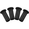 Healeved 4 Pezzi Supporto per Remi in Plastica Nero Protezione e Manicotto per Blocco, Design Multifunzionale e Installazione Semplice per Sport Acquatici e Barche