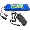 FREEDOH Pacco batterie al Litio 36V in PVC, batterie di Ricambio da 36V 2.5Ah con Scheda di Protezione BMS e Caricabatterie.
