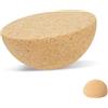 jackfru Balance Board emisfero 15 x 7 cm - Semisfero in sughero per equilibrio, fitness, yoga e pilates, antiscivolo, materiale naturale, allenamento multi-livello per bambini e adulti, accessorio per Balance