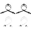 ZGDEIWGF 4 Pezzi Cinturini per Maschera Subacquea, Cinturini in Silicone per Maschera Subacquea, Cinturini di Ricambio per Occhiali Subacquei, Accessori per Occhiali Subacquei