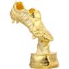 SHINEOFI Miniatura di Calcio in Lega Dorata a Forma di Scarpa da Calcio Portatile e Multifunzionale per Collezione Personale e Regalo