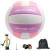 Foreverup Pallavolo ufficiale taglia 5, beach volley, morbido e impermeabile, con aghi per pompa, pompa, borsa a rete, borsa per pallone, per interni, esterni, piscina, palestra, allenamento, donne