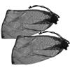 LIFKOME Sacche da Golf in Nailon Nero 2pezzi Design a Sacchetto e Rete Traforata per Pratici Accessori Borsa per Vacanze Estive e Bagno