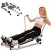 woshapce Vogatore idraulico per la casa, resistenza regolabile con monitor LCD, resistenza 49,9 kg, capacità 120,2 kg, sedile imbottito, silenzioso, full motion rower per fitness