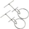 Lawnrden Bitte per Dock in Acciaio Inossidabile da 2 Pezzi Bitte per Dock Rapide Portatili con O Ring Accessori per Barche mobili per parafanghi Paraurti Linea di ormeggio