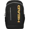 HEAD - Zaino Edge nero con dettagli dorati, scomparti per pale e portatile, manici imbottiti e design elegante