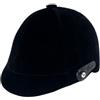 Jinhxofs Casco da Equitazione con Sottogola Confortevole Copricapo Equitazione Vellutato Certificato Casco Regolabile per Rimessa per Cavalli, Casco Da Equitazione Estivo Senza Visiera, Nero