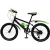 hongward Mountain bike da 20 pollici, per bambini e bambine, 7 marce, con parafango, bottiglia d'acqua, campana, portata 75 kg, da 6 a 13 anni