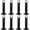 Angoily 8 Pezzi Supporto per Dischi da Calcio in Pp Nero, Leggero e Multifunzionale, per Base Plates e Flag Disks, per Campi Sportivi e Parchi Calcio