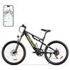 RZOGUWEX Bicicletta elettrica, 26 pollici, 70 NM, fuoristrada, per adulti, con batteria agli ioni di litio rimovibile da 48 V 17,5 Ah, 7 velocità, con doppio ammortizzatore e freno a disco idraulico