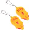 Housoutil Contapunti per Golf Portatile in Plastica Giallo 2 Pezzi, Strumento Preciso per Punteggio Durante Gioco All'aperto, Accessorio Compatto per Golfs