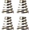 JEWEDECO 4 Pezzi Molle in Lega di Alluminio Accessori per Ruote Bici da Corsa e Gravel Set Resistenza e Leggerezza per Sgancio Rapido Bici Mountain Bike