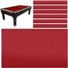 Generic Kit di ricambio in feltro per tavolo da biliardo, copertura in tessuto di alta qualità per tavoli da biliardo e snooker, con 6 panni di fondo in omaggio, resistente, gioco da interni, 2,1 m, 2,4 m