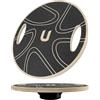 unycos - Balance Board Oscillante Antiscivolo in Legno con Rotazione di 360°, Tavola Propriocettiva d'Equilibrio, Allenamento di Coordinazione e Riabilitazione