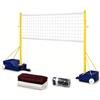 VZXATYOP Pali Da Pallavolo/badminton, Rete For Sport All'aria Aperta 2 In 1 | Regolazione rapida dell'altezza, base arrotolabile, for cortile, spiaggia, barbecue, attività ricreative in famiglia