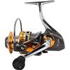 HUIOP Mulinello da Spinning MT5000 Ruota da Pesca Portatile Ultraleggera Ad Alta Resistenza per la Pesca in Mare Rapporto di Trasmissione 5.5:1 Metallico 1 unità