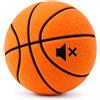 Qnbonrich Silent - Pallone da basket per interni, misura 7, 24 cm, in schiuma Airless da 24 cm, per allenamento in camera, leggero e silenzioso