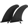 Lurrose 2 Pezzi Pinna per Tavola da Surf in Plastica Nera, Design Regolabile e Facile da Installare, Accessorio Stabile per Longboard e SUP Paddle Board