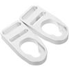 AKOOSY Clip in Alluminio per Sedile Kayak 2 Pezzi, Fibbia Resistente e Stabile per Cinghie, Facile da Usare per Riparazioni e Fissaggi in Ambienti Marini Argento