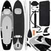 Molumvel Tavola da SUP gonfiabile con finestra e sedile, 330 x 76 x 10 cm, set completo per principianti