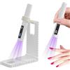 Colexy Mini Lampada UV LED Unghie, Lampada UV Portatile, Lampada UV LED Unghie Piccola, Torcia Elettrica per unghie Gel Sciugatura Rapida Bianco, 30s/60s Penna per Asciuga Unghie Salone di Casa (Bianco)