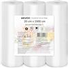 Wevac Lite 3 Rotolo Sottovuoto per Alimenti 20 x 1500cm, Materiale Sicuro